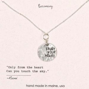 Becoming Jewelry Trust Your Heart Necklace